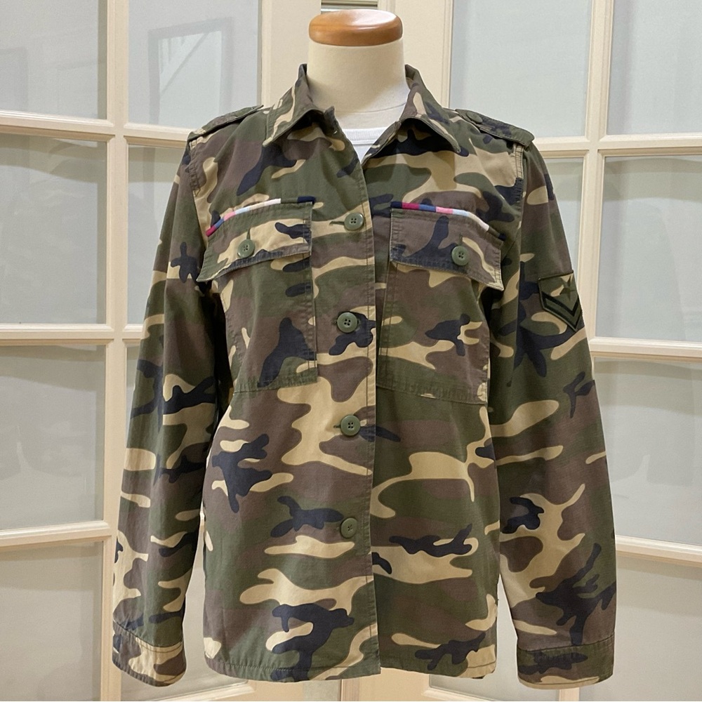 Gap Camouflage Military Cotton Jacket S